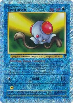 Pokemon Card Tentacool 96/110 Legendary Collection Reverse Holo Foil EX - Image 1