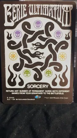 Eerie Ultimatum # 5 MTG SLD Secret Lair Countdown Kit 2025 NM - Image 2