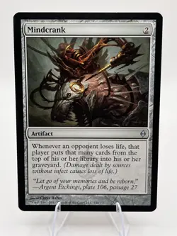 Mindcrank - New Phyrexia - MTG Magic the Gathering - Lightly Played - Image 1