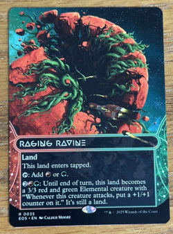 MTG Edge of Eternities Stellar Sights, Raging Ravine 0035 - Borderless - Image 1
