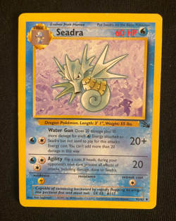Seadra 42/62 Pokemon Fossil-Unlimited Edition Regular (MP) - Image 1