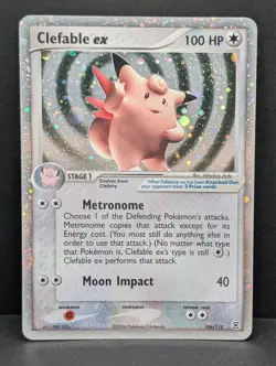 Clefable ex 106/112 FireRed & LeafGreen Holo Ultra Rare Pokemon TCG Nintendo MP+ - Image 1