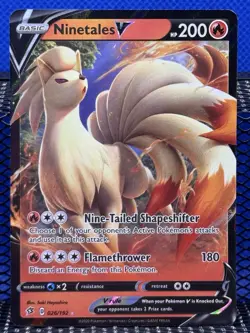 NINETALES V Pokemon Rebel Clash 026/192 - Image 1