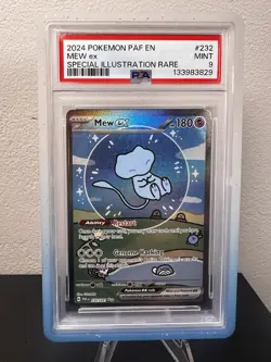 Pokemon TCG - Mew EX 232/091 - Paldean Fates Bubble Mew - SIR - PSA 9 MINT - Image 1