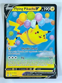 Flying Pikachu V 006/025 Ultra Rare Celebrations Pokemon Pack Fresh Near Mint NM - Image 1