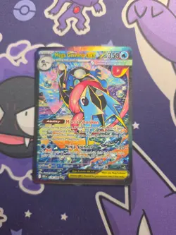 Pokemon Mega Greninja EX 116/086 XY Full Art Holo Rare Pokemon TCG English - Image 3