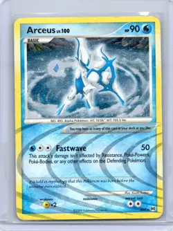 Arceus (AR4) AR4 Holo Holo Rare Arceus Pokemon Holo Heavily Played - Image 1