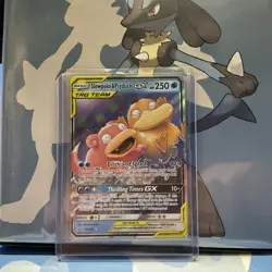 Pokemon Sun and Moon Unified Minds Slowpoke Psyduck GX Tag Team 35/236 LP - Image 2