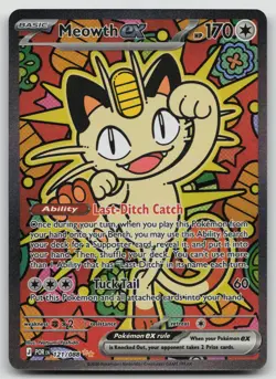 Pokemon Meowth ex Special Illustration Rare ME03: Perfect Order 121/088 NM - Image 1
