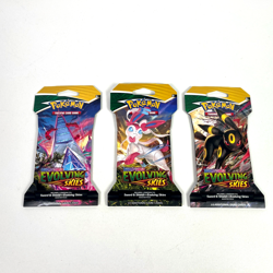 Pokemon Evolving Skies Sleeved Booster Packs X3 Factory Sealed - Image 1