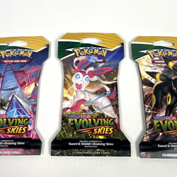Pokemon Evolving Skies Sleeved Booster Packs X3 Factory Sealed - Image 3