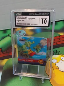 2003 Pokemon Action Flipz Treecko/Pikachu Rescue Attempt #R4 CGC 10 - Image 1