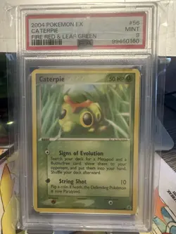 Pokemon TCG Caterpie Fire Red And Lead Green Common PSA 9 - Image 1