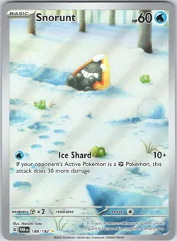 Snorunt 188/182 Illustration Rare Paradox Rift Pokemon NM - Image 1