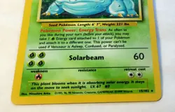 Base Set Pokemon TCG Venusaur Holo Rare 15/102 MP - Image 5