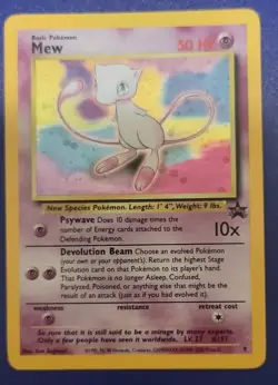 WOTC Pokemon TCG Mew 8 Wotc Promo Holo Promo 50 HP EN 2000 Ken Sugimori - Image 1