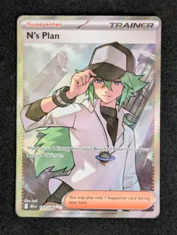 N's Plan [Black Bolt] #163/086 Full Art - Pokemon TCG - NM - Image 1