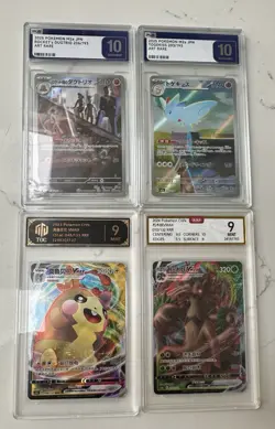 X 4 Pokemon Graded Slabs Japanese And Chinese 9-10 graded - Image 1
