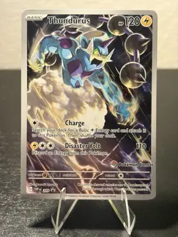 Pokemon TCG Thundurus Pokemon Center Stamp Promo SV209 Near mint - Image 1