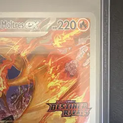 Pokemon TCG Team Rocket's Moltres ex 229/182 UR Full Art Holo EN - Image 3