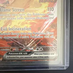 Pokemon TCG Team Rocket's Moltres ex 229/182 UR Full Art Holo EN - Image 4
