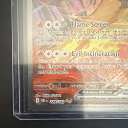 Pokemon TCG Team Rocket's Moltres ex 229/182 UR Full Art Holo EN - Image 5