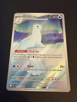 Pokemon TCG Dewgong 097/094 Illustration Rare Phantasmal Flames - Image 1