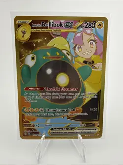 Pokemon Iono's Bellibolt ex 188/159 Sv09 Hyper Rare Full Art Holo English - Image 1