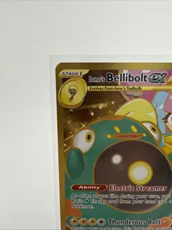 Pokemon Iono's Bellibolt ex 188/159 Sv09 Hyper Rare Full Art Holo English - Image 3