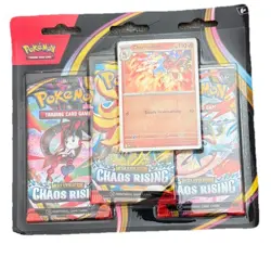 Pokemon Mega Evolution: Chaos Rising Charmeleon 3 Booster Packs English TCG - Image 3