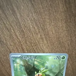 Pokemon Chespin 087/086 Reverse Holo Rare English 2023 70 HP FREE SHIPPING - Image 2