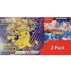 Pokemon Surging Sparks ETB and Booster Bundle Costco - 2-Pack sealed - Image 1