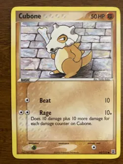 cubone 60/113 EX Delta Species - Light Play - Pokemon - Image 1