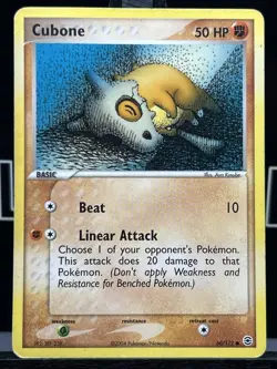 Pokemon Cubone 60/112 FireRed & LeafGreen Common Regular LP - Image 3