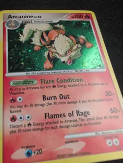 Arcanine 1/111 Holo Rare Rising Rivals Pokemon - Image 2