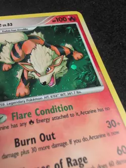 Arcanine 1/111 Holo Rare Rising Rivals Pokemon - Image 5
