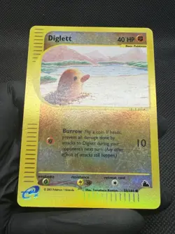 Pokemon Diglett Skyridge 50/144 Reverse Holo LP - Image 3