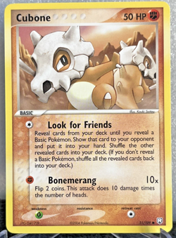 Cubone 51/109 EX Team Rocket Returns NM Common Fighting Pokemon TCG 2004 - Image 1