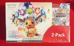 Pokemon TCG Prismatic Evolutions Costco 2-Pack ETB with Booster Bundle - Image 1