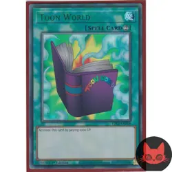 Yugioh Toon World LDS1-EN068 Green Ultra Rare 1st Edition LP - Image 1
