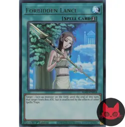 Yugioh Forbidden Lance RA02-EN058 Ultra Rare 1st Edition NM - Image 1