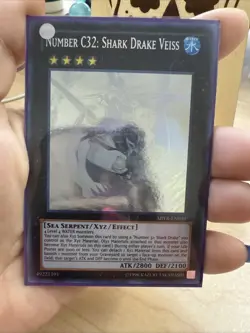 1x GHOST RARE Number C32: Shark Drake Veiss 1st Edition Yugioh ABYR-EN039 - Image 1