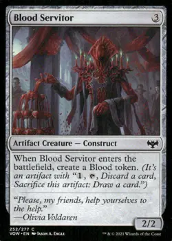 Blood Servitor 252/277 Innistrad: Crimson Vow MTG Magic the Gathering card - Image 1