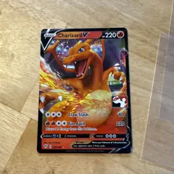 Pokemon TCG Charizard V Darkness Ablaze Card 019/189 Prize Pack Series One - Image 1