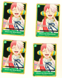 Set Of 4 Where The Wind Blows P-058 Starter Deck 16 Promo One Piece Trading Card - Image 3
