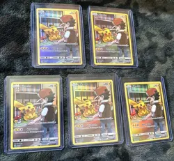 Pikachu 241/236 Cosmic Eclipse Full Art Secret Rare Holo Pokemon Card lot - Image 1