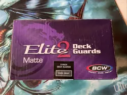 BOX OF 5. ELITE. GRAY . MAGIC THE MTG. DECK GUARDS. PROTECTOR Card Sleeves 500 - Image 1