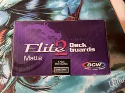 BOX OF 5. ELITE. GRAY . MAGIC THE MTG. DECK GUARDS. PROTECTOR Card Sleeves 500 - Image 2