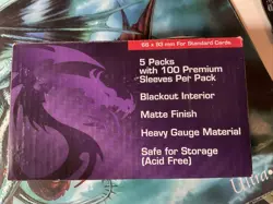 BOX OF 5. ELITE. GRAY . MAGIC THE MTG. DECK GUARDS. PROTECTOR Card Sleeves 500 - Image 4