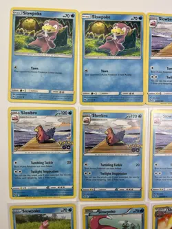 10 Card Lot Of Slowpoke Slowbro Pokemon TCG Common - Image 2